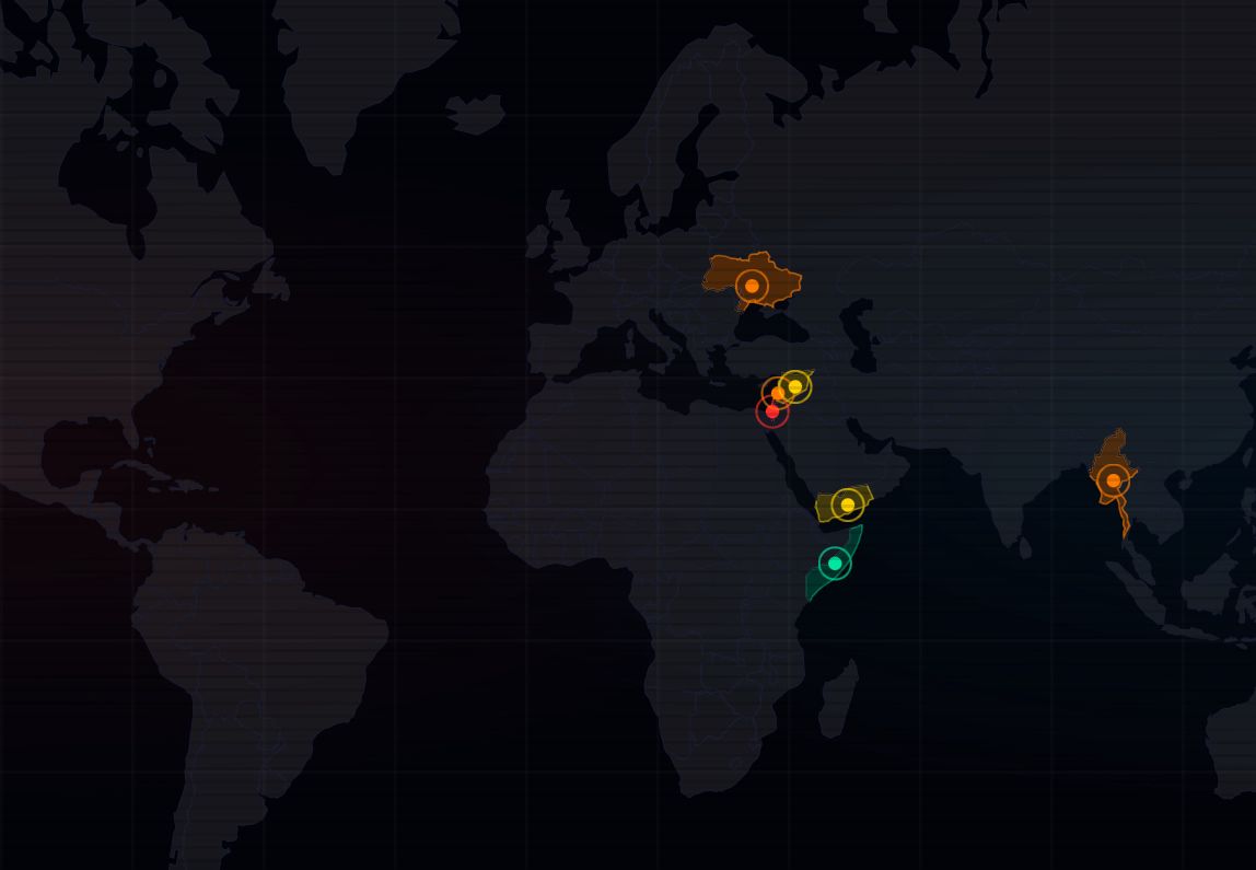 Contingency World Map CONFLICTMARKET — Geopolitical Intelligence